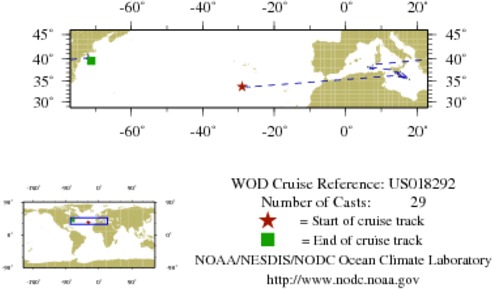 NODC Cruise US-18292 Information