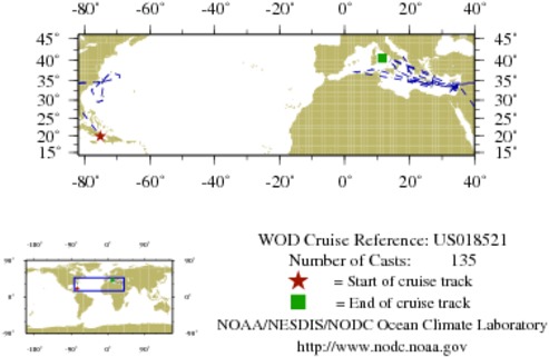 NODC Cruise US-18521 Information