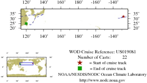 NODC Cruise US-19081 Information