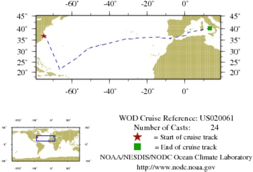 NODC Cruise US-20061 Information