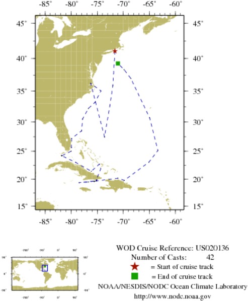 NODC Cruise US-20136 Information