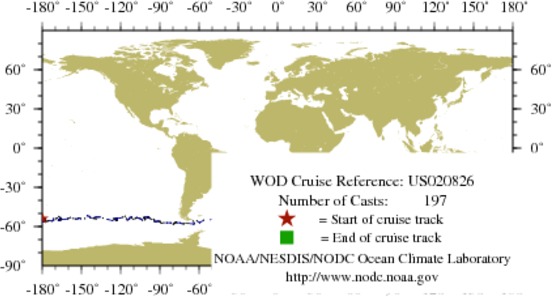 NODC Cruise US-20826 Information