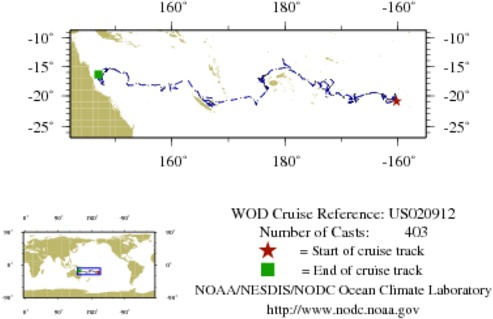 NODC Cruise US-20912 Information