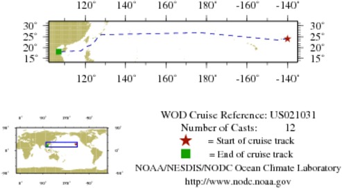 NODC Cruise US-21031 Information