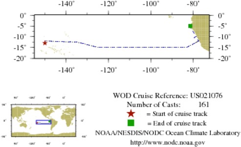 NODC Cruise US-21076 Information