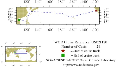 NODC Cruise US-21120 Information