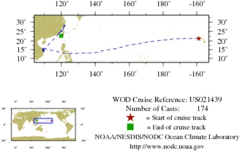 NODC Cruise US-21439 Information