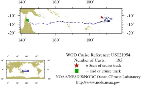 NODC Cruise US-21954 Information