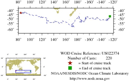 NODC Cruise US-22374 Information