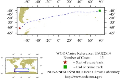 NODC Cruise US-22514 Information