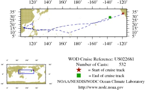 NODC Cruise US-22681 Information