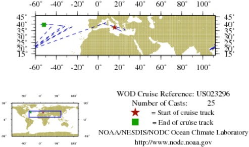 NODC Cruise US-23296 Information