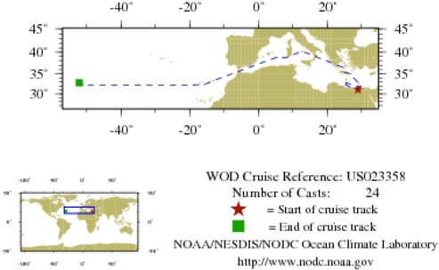 NODC Cruise US-23358 Information