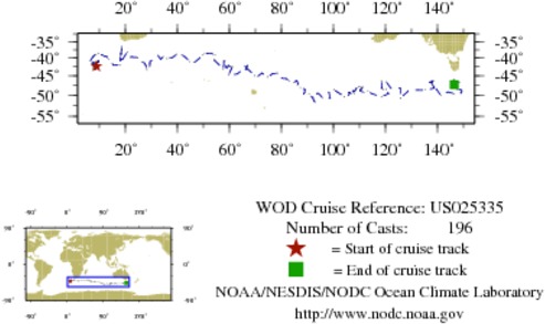 NODC Cruise US-25335 Information