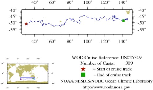 NODC Cruise US-25349 Information