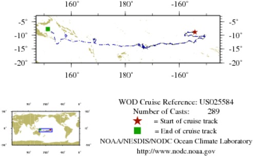 NODC Cruise US-25584 Information
