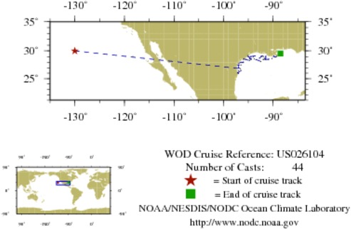 NODC Cruise US-26104 Information