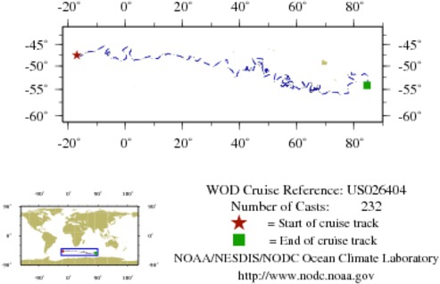 NODC Cruise US-26404 Information