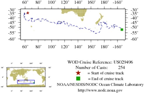NODC Cruise US-29496 Information