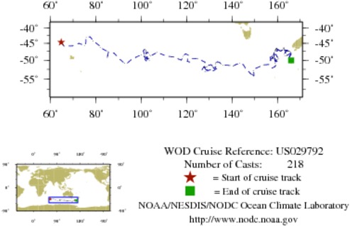 NODC Cruise US-29792 Information