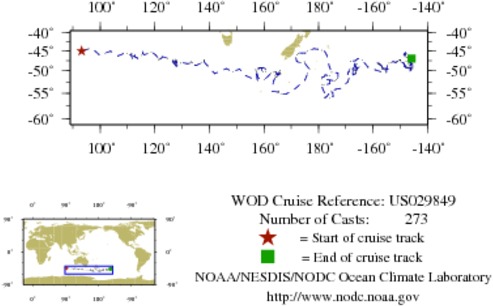 NODC Cruise US-29849 Information