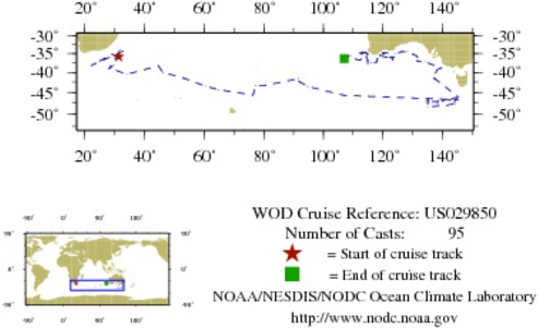NODC Cruise US-29850 Information