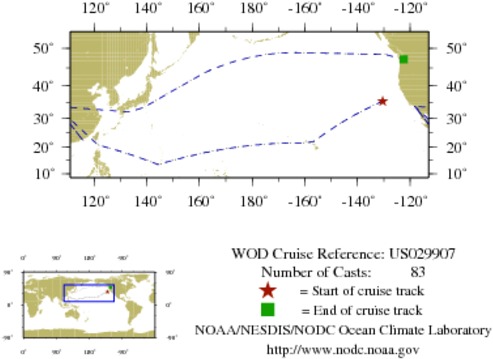 NODC Cruise US-29907 Information