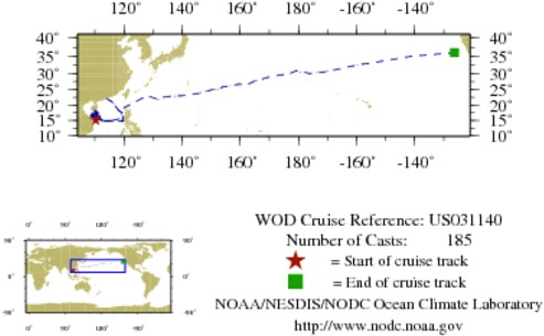 NODC Cruise US-31140 Information