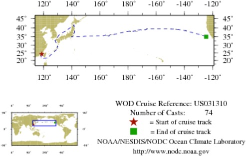 NODC Cruise US-31310 Information