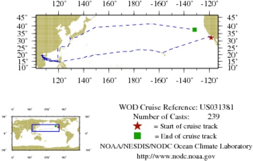 NODC Cruise US-31381 Information