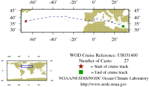 NODC Cruise US-31400 Information