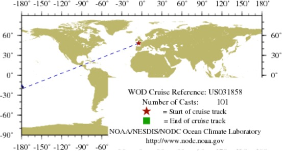 NODC Cruise US-31858 Information