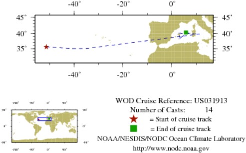 NODC Cruise US-31913 Information