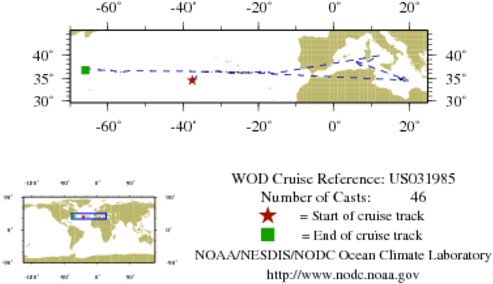 NODC Cruise US-31985 Information