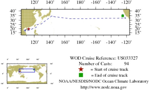 NODC Cruise US-33327 Information