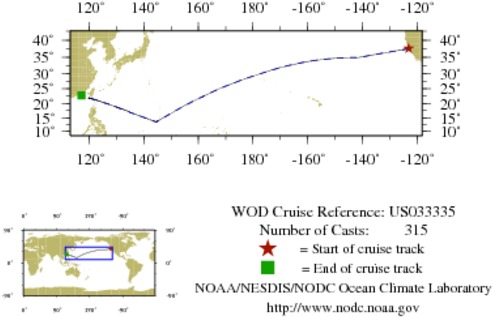 NODC Cruise US-33335 Information