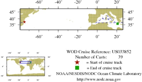 NODC Cruise US-33852 Information