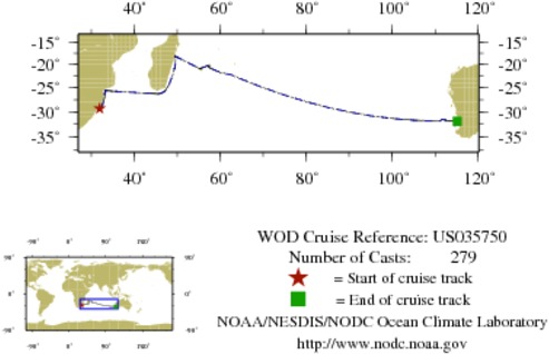 NODC Cruise US-35750 Information