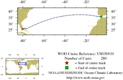 NODC Cruise US-36819 Information