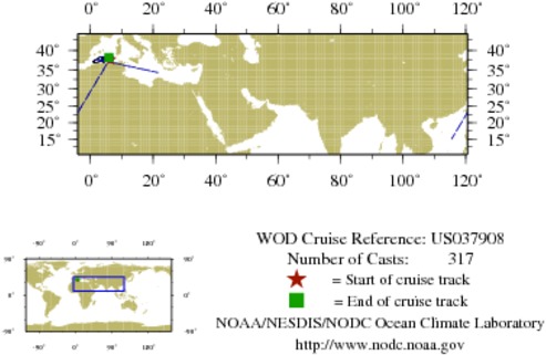 NODC Cruise US-37908 Information