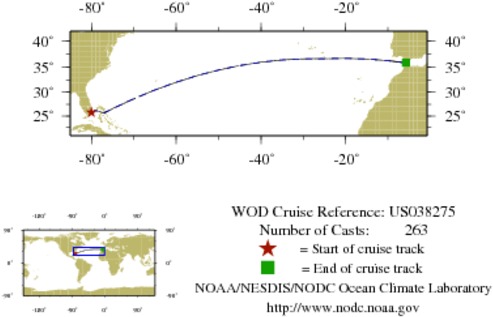 NODC Cruise US-38275 Information