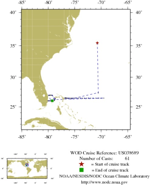 NODC Cruise US-38689 Information