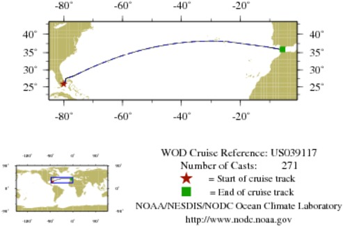 NODC Cruise US-39117 Information