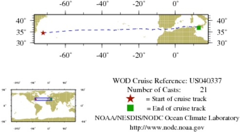 NODC Cruise US-40337 Information