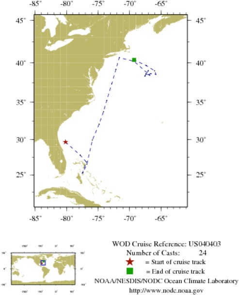 NODC Cruise US-40403 Information