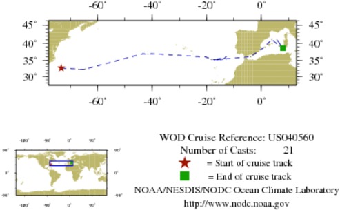 NODC Cruise US-40560 Information