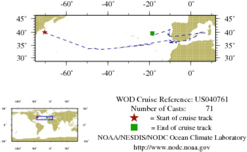 NODC Cruise US-40761 Information