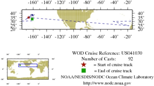 NODC Cruise US-41030 Information
