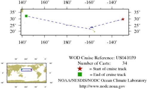 NODC Cruise US-41039 Information