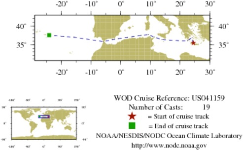 NODC Cruise US-41159 Information